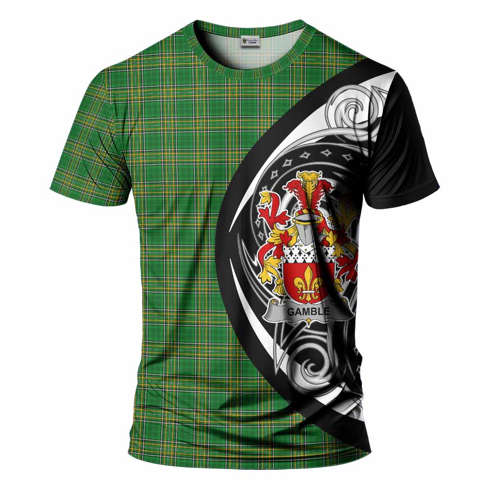 Gamble Irish Clan T-Shirt Celtic Circle Style Kid's Shirt - Tartan Vibes Clothing