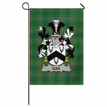 Gar Irish Clan Tartan Flag with Coat of Arms