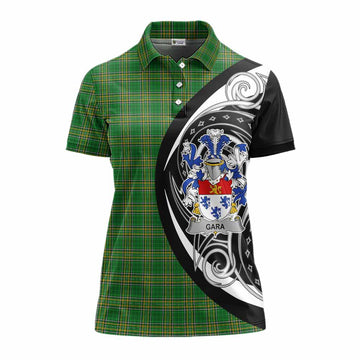 Gara Irish Clan Women's Polo Shirt Celtic Circle Style Women - Tartan Vibes Clothing