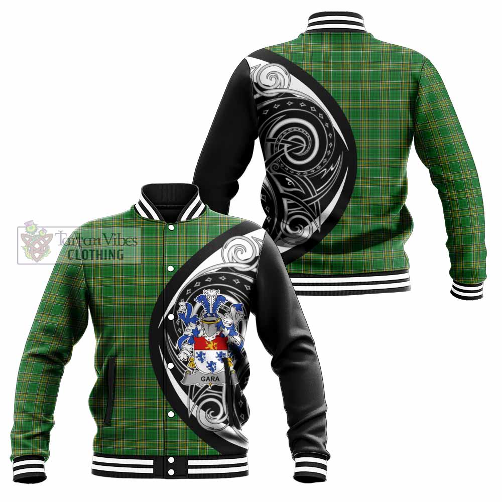Tartan Vibes Clothing Gara Irish Clan Baseball Jacket Celtic Circle Style