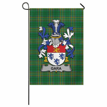 Gara Irish Clan Tartan Garden Flag with Coat of Arms