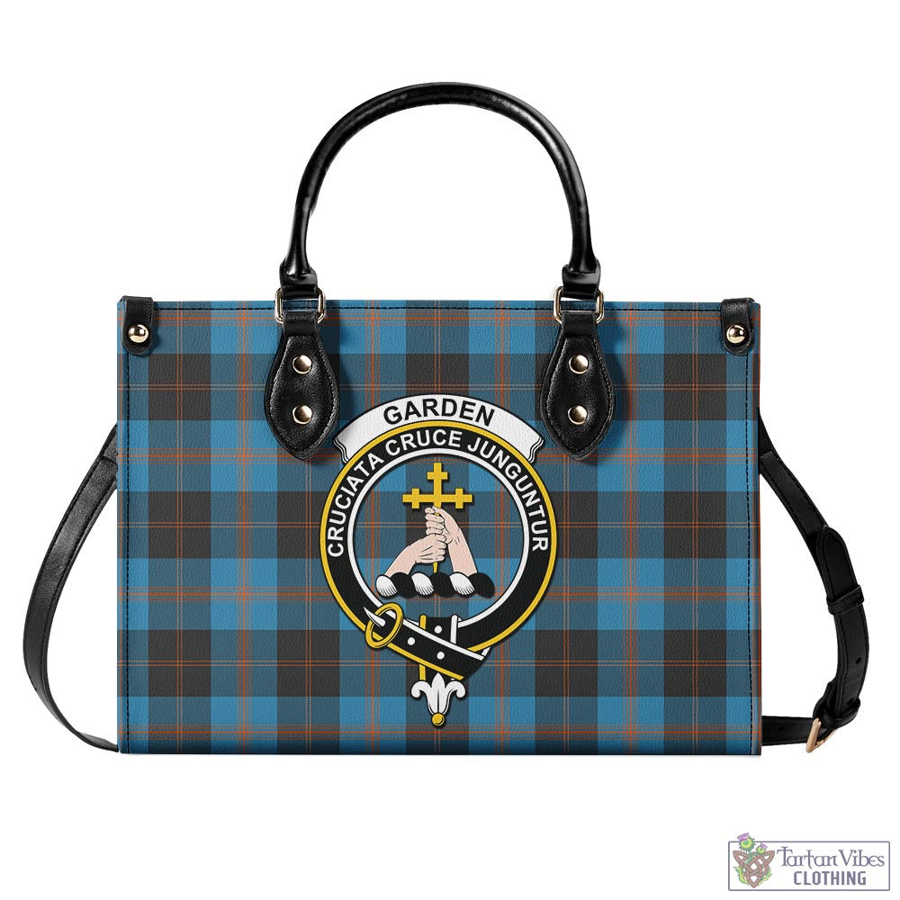 Garden (Gardyne) Tartan Luxury Leather Handbags with Family Crest - Tartan Vibes Clothing