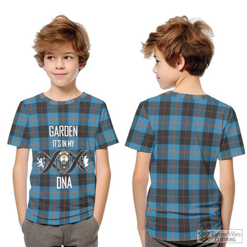 Garden (Gardyne) Tartan Kid T-Shirt with Family Crest DNA In Me Style Youth XL Size14 - Tartan Vibes Clothing