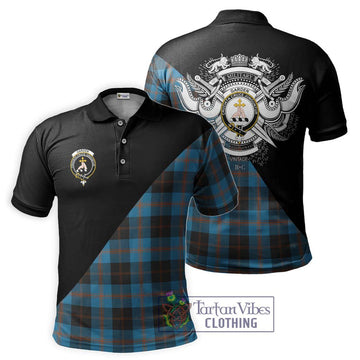 Garden (Gardyne) Tartan Polo Shirt with Family Crest and Military Logo Style Kid - Tartan Vibes Clothing