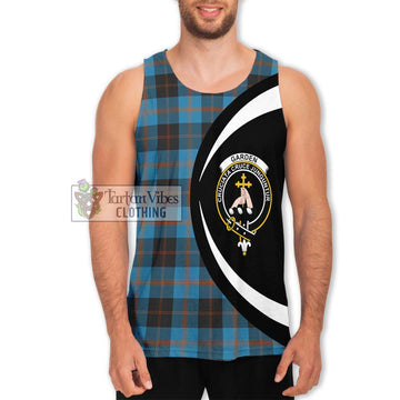 Garden (Gardyne) Tartan Men's Tank Top with Family Crest Circle Style Men - Tartan Vibes Clothing