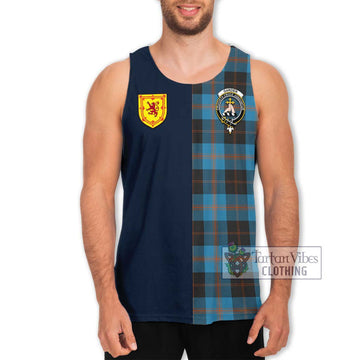 Garden (Gardyne) Tartan Men's Tank Top Alba with Scottish Lion Royal Arm Half Style Men - Tartan Vibes Clothing