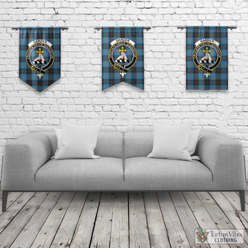 Garden (Gardyne) Tartan Gonfalon, Tartan Banner with Family Crest Rectangle - Tartan Vibes Clothing