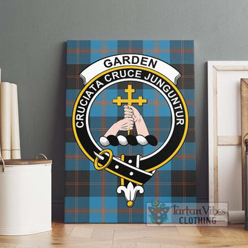 Garden (Gardyne) Tartan Canvas Print Wall Art with Family Crest Without Frame - Tartan Vibes Clothing