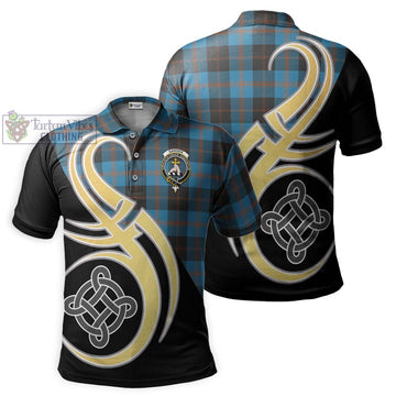 Garden (Gardyne) Tartan Polo Shirt with Family Crest and Celtic Symbol Style Kid - Tartan Vibes Clothing