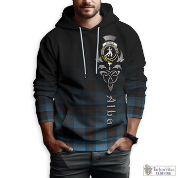 Garden (Gardyne) Tartan Hoodie Featuring Alba Gu Brath Family Crest Celtic Inspired Zip Hoodie - Tartan Vibes Clothing