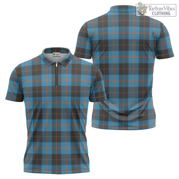 Garden (Gardyne) Tartan Zipper Polo Shirt Unisex - Tartan Vibes Clothing