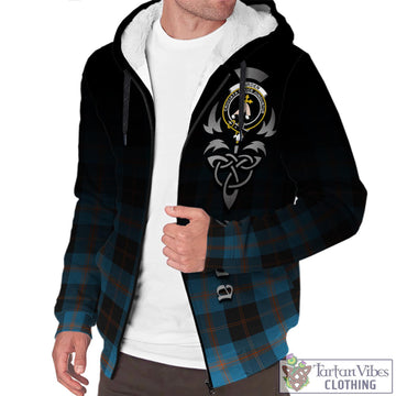 Garden (Gardyne) Tartan Sherpa Hoodie Featuring Alba Gu Brath Family Crest Celtic Inspired Unisex - Tartan Vibes Clothing