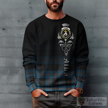 Garden (Gardyne) Tartan Sweatshirt Featuring Alba Gu Brath Family Crest Celtic Inspired Unisex - Tartan Vibes Clothing