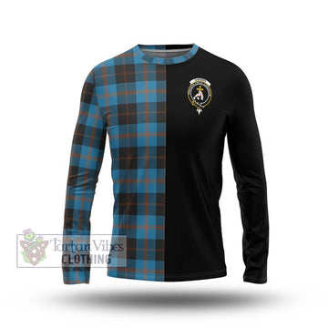 Garden (Gardyne) Tartan Long Sleeve T-Shirt with Family Crest and Half Of Me Style Unisex - Tartan Vibes Clothing