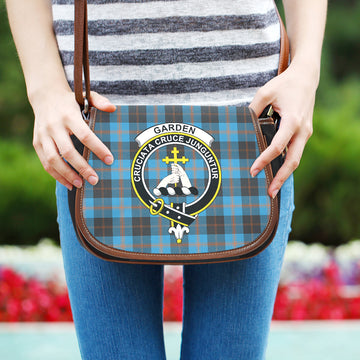 Garden (Gardyne) Tartan Saddle Bag with Family Crest One Size 9.05*3.35*7.48 inch - Tartan Vibes Clothing