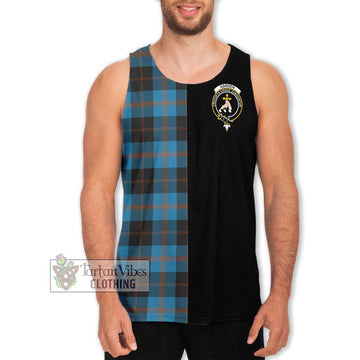Garden (Gardyne) Tartan Men's Tank Top with Family Crest and Half Of Me Style Men - Tartan Vibes Clothing