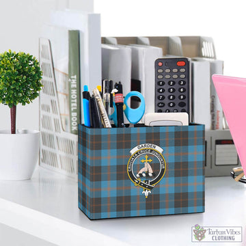 Garden (Gardyne) Tartan Pen Holder with Family Crest One Size 5.9"(L)*2.7"(W)*4.3"(H) - Tartan Vibes Clothing