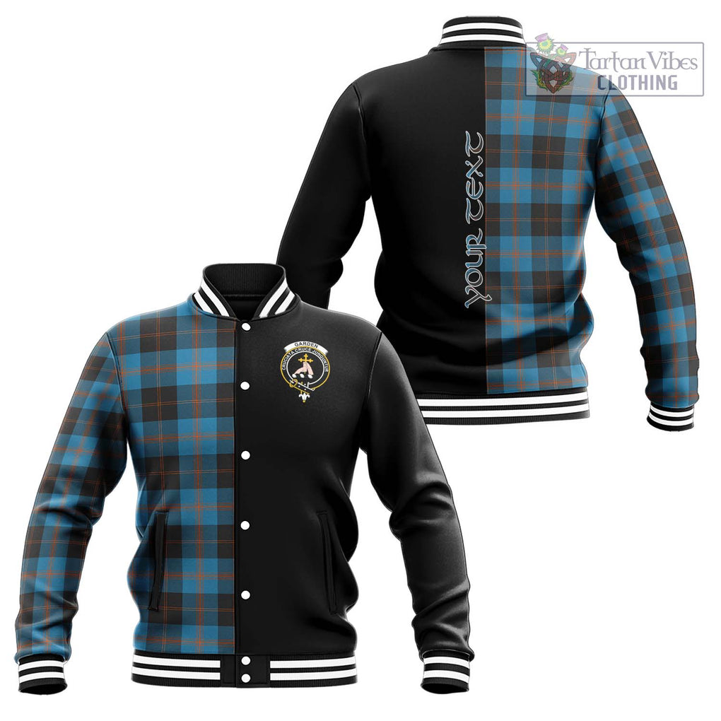 Garden (Gardyne) Tartan Baseball Jacket with Family Crest and Half Of Me Style Unisex - Tartan Vibes Clothing