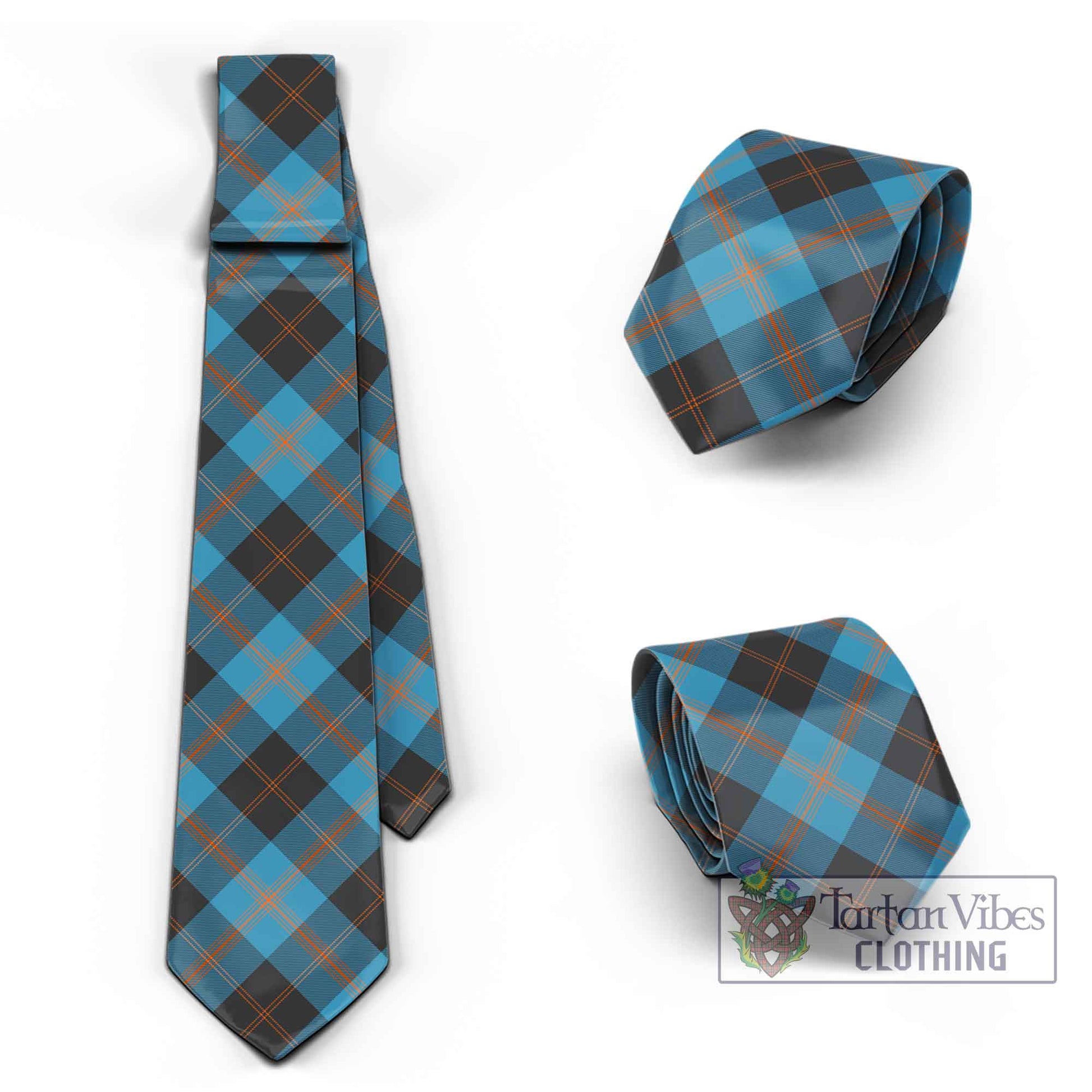 Garden (Gardyne) Tartan Classic Necktie Cross Style Necktie One Size - Tartan Vibes Clothing