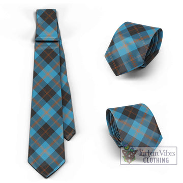 Garden (Gardyne) Tartan Classic Necktie Cross Style Necktie One Size - Tartan Vibes Clothing