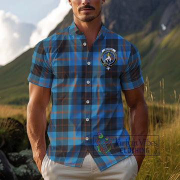 Garden (Gardyne) Tartan Cotton Hawaiian Shirt with Family Crest Kid - Tartan Vibes Clothing