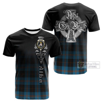 Garden (Gardyne) Tartan Cotton T-shirt Featuring Alba Gu Brath Family Crest Celtic Inspired Kid's Shirt - Tartan Vibes Clothing