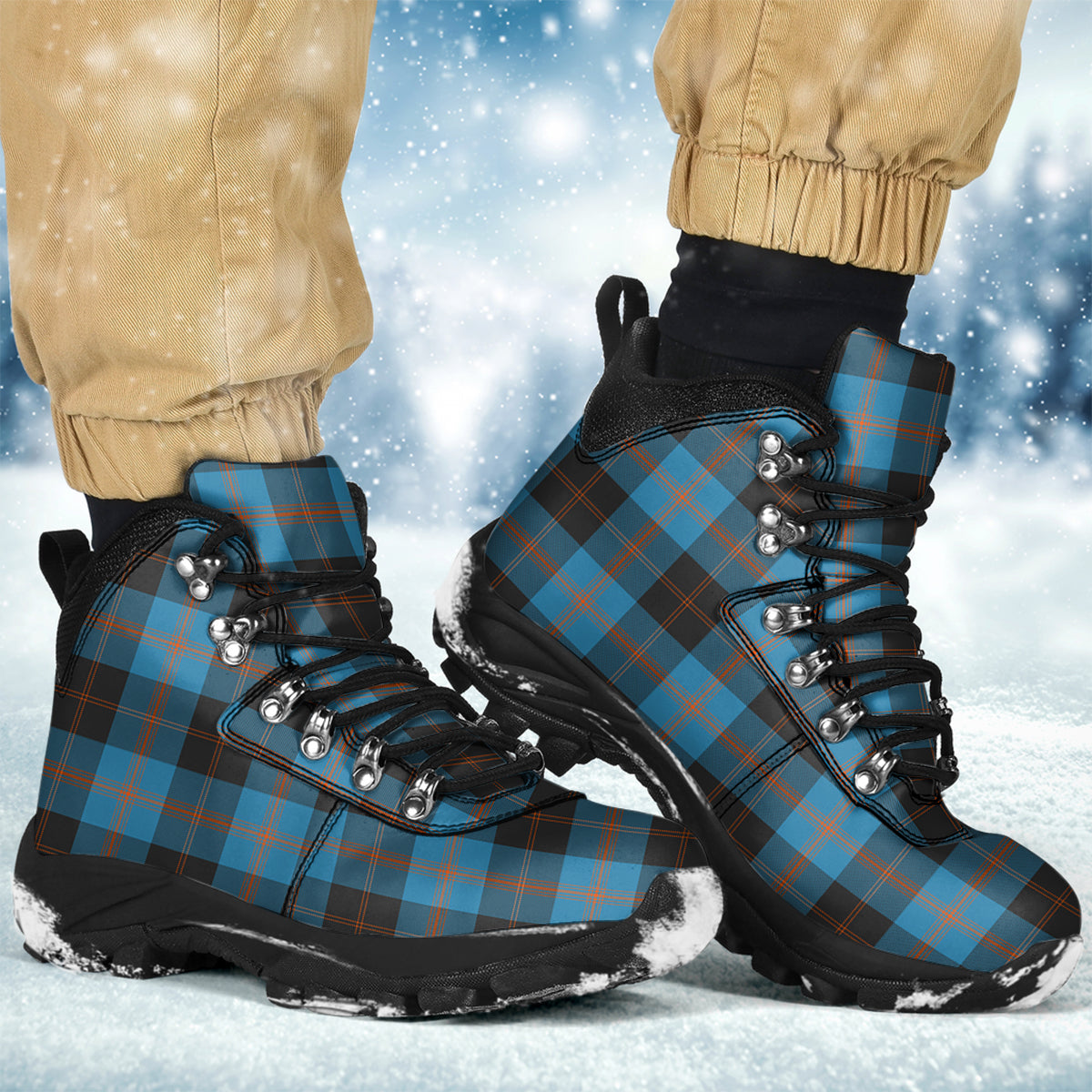 Garden (Gardyne) Tartan Alpine Boots Men's Boots - Tartan Vibes Clothing