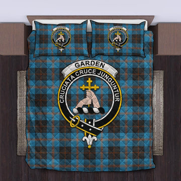 Garden (Gardyne) Tartan Quilt Bed Set with Family Crest King - Tartan Vibes Clothing