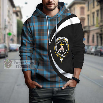 Garden (Gardyne) Tartan Hoodie with Family Crest Circle Style Zip Hoodie - Tartan Vibes Clothing