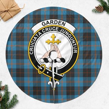 Garden (Gardyne) Tartan Christmas Tree Skirt with Family Crest 47*47 inch - Tartan Vibes Clothing