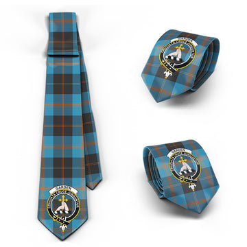 Garden (Gardyne) Tartan Classic Necktie with Family Crest Necktie One Size - Tartan Vibes Clothing