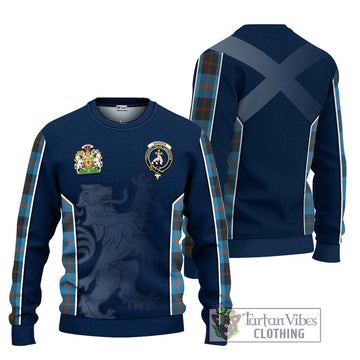 Garden (Gardyne) Tartan Ugly Sweater with Family Crest and Lion Rampant Vibes Sport Style Unisex - Tartan Vibes Clothing