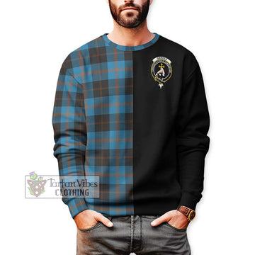Garden (Gardyne) Tartan Sweatshirt with Family Crest and Half Of Me Style Unisex - Tartan Vibes Clothing
