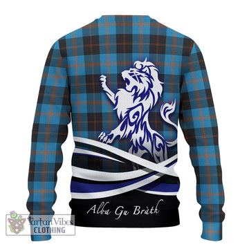 Garden (Gardyne) Tartan Ugly Sweater with Alba Gu Brath Regal Lion Emblem - Tartan Vibes Clothing