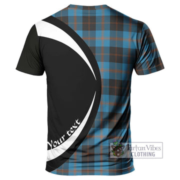 Garden (Gardyne) Tartan T-Shirt with Family Crest Circle Style - Tartan Vibes Clothing