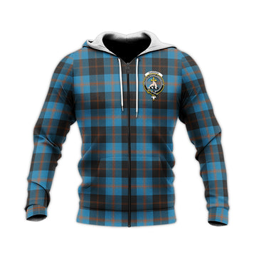 Garden (Gardyne) Tartan Knitted Hoodie with Family Crest Unisex Knitted Zip Hoodie - Tartan Vibes Clothing