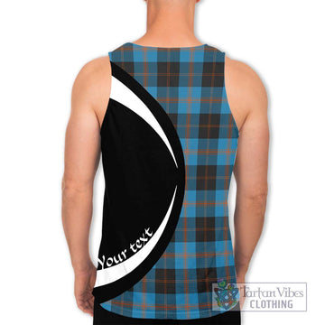 Garden (Gardyne) Tartan Men's Tank Top with Family Crest Circle Style - Tartan Vibes Clothing