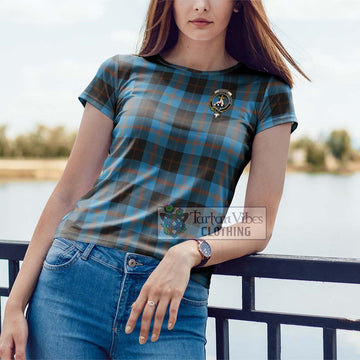 Garden (Gardyne) Tartan Cotton T-Shirt with Family Crest - Tartan Vibes Clothing