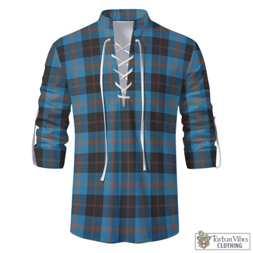 Garden (Gardyne) Tartan Men's Scottish Traditional Jacobite Ghillie Kilt Shirt - Tartan Vibes Clothing
