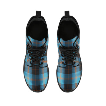 Garden (Gardyne) Tartan Leather Boots - Tartan Vibes Clothing