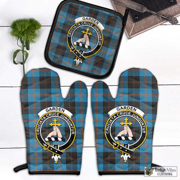 Garden (Gardyne) Tartan Combo Oven Mitt & Pot-Holder with Family Crest - Tartan Vibes Clothing