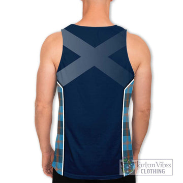 Garden (Gardyne) Tartan Men's Tank Top with Family Crest and Lion Rampant Vibes Sport Style - Tartan Vibes Clothing