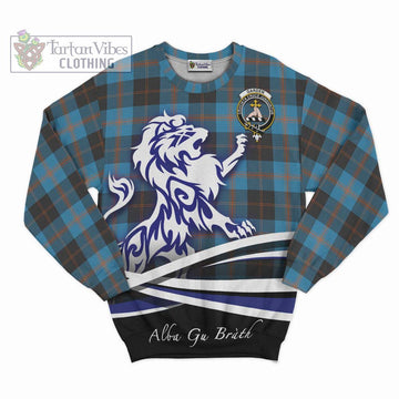 Garden (Gardyne) Tartan Sweatshirt with Alba Gu Brath Regal Lion Emblem - Tartan Vibes Clothing