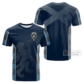 Garden (Gardyne) Tartan Cotton T-shirt with Family Crest and Lion Rampant Vibes Sport Style Kid's Shirt - Tartan Vibes Clothing