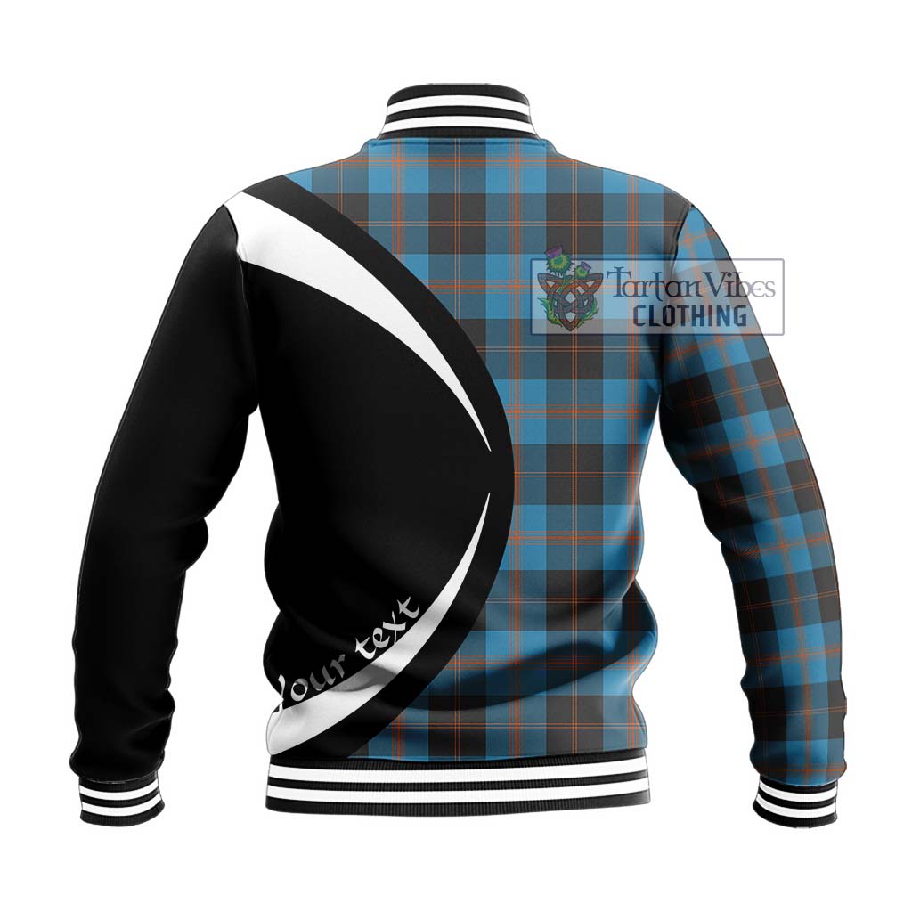 Garden (Gardyne) Tartan Baseball Jacket with Family Crest Circle Style - Tartan Vibes Clothing