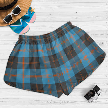 Garden (Gardyne) Tartan Womens Shorts with Family Crest - Tartan Vibes Clothing