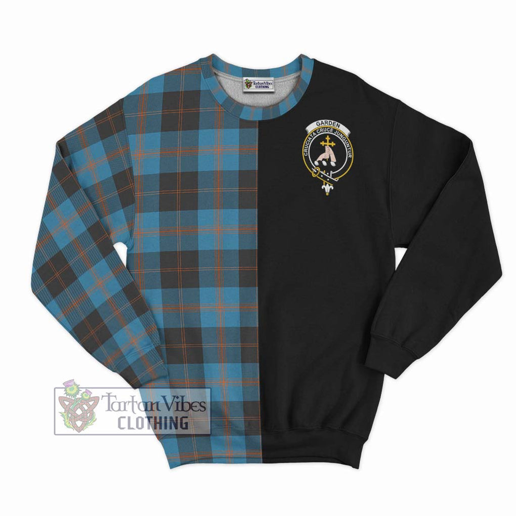 Garden (Gardyne) Tartan Sweatshirt with Family Crest and Half Of Me Style - Tartan Vibes Clothing