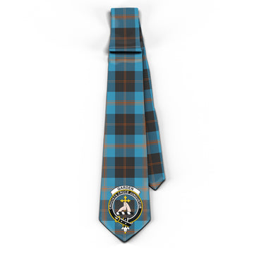 Garden (Gardyne) Tartan Classic Necktie with Family Crest - Tartan Vibes Clothing