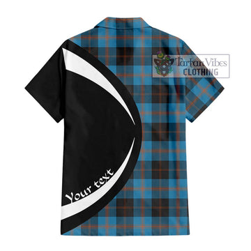 Garden (Gardyne) Tartan Hawaiian Shirt with Family Crest Circle Style - Tartan Vibes Clothing