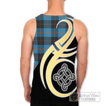 Garden (Gardyne) Tartan Men's Tank Top with Family Crest and Celtic Symbol Style - Tartan Vibes Clothing